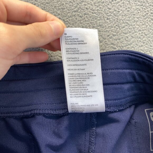 Figs Pants Womens XL/P Blue Scrub Bottom Zamora Jogger Nurse Workwear,Pockets - Picture 13 of 16